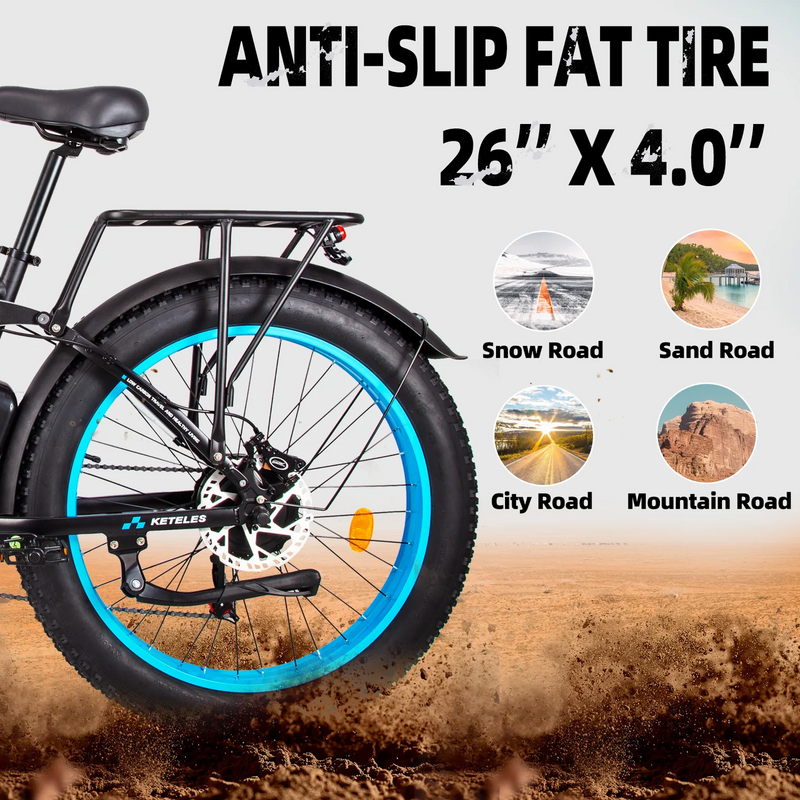 KETELES K800P 26 inch fat tyres