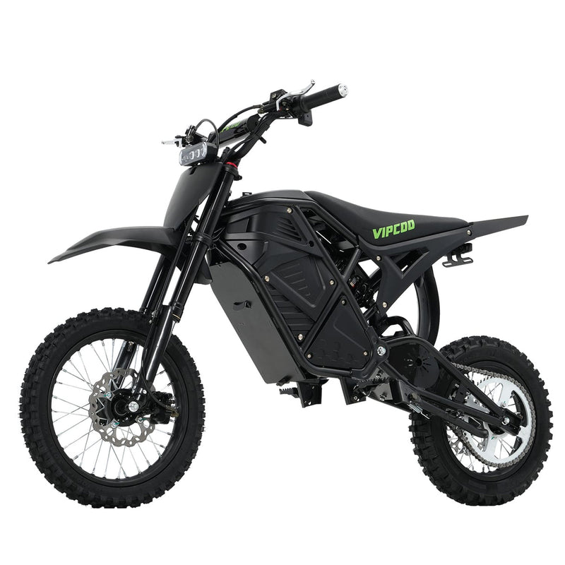 VIPCOO H3 | Electric Dirt Bike | 3500W Peak • 48V 23Ah • 37 MPH • 14”/12” Off-Road Tyres | Sold by Rydiqo®
