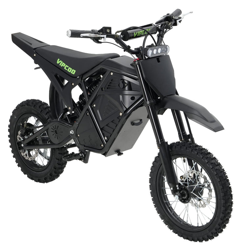 VIPCOO H3 | Electric Dirt Bike | 3500W Peak • 48V 23Ah • 37 MPH • 14”/12” Off-Road Tyres | Sold by Rydiqo®