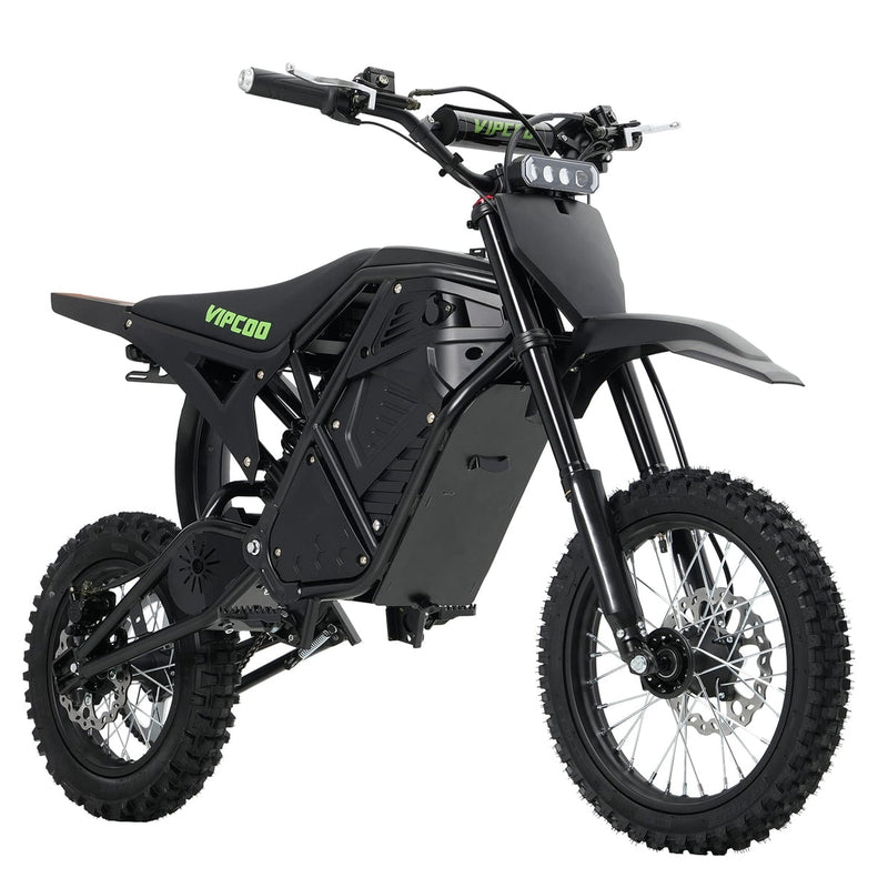 VIPCOO H3 | Electric Dirt Bike | 3500W Peak • 48V 23Ah • 37 MPH • 14”/12” Off-Road Tyres | Sold by Rydiqo®