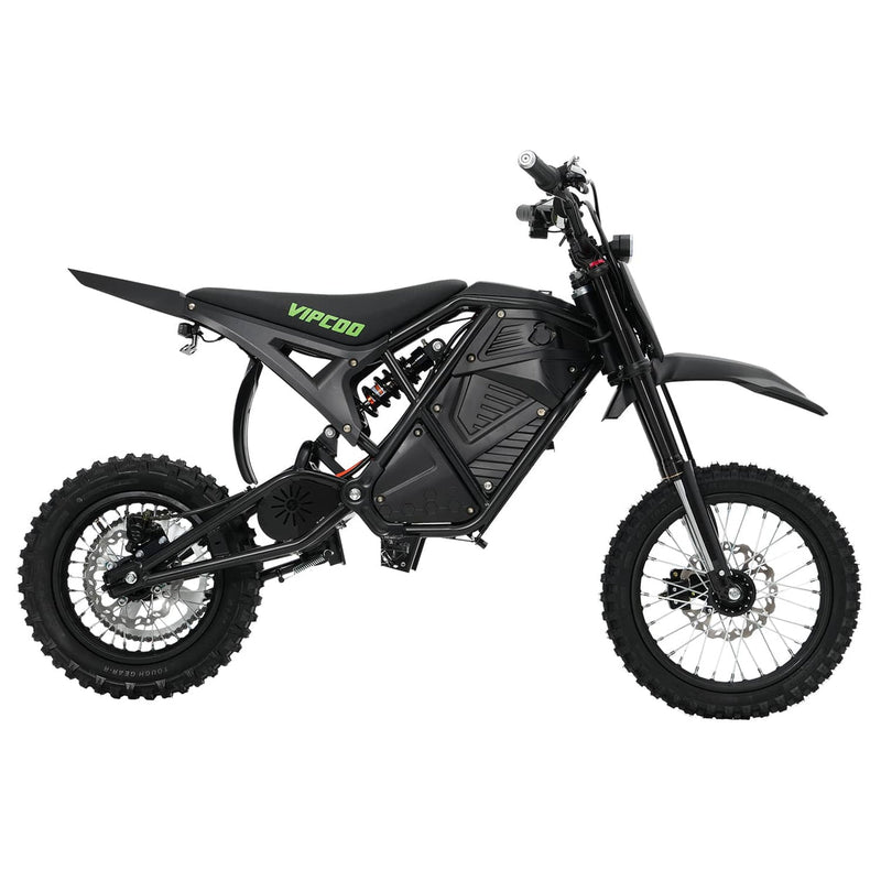 VIPCOO H3 | Electric Dirt Bike | 3500W Peak • 48V 23Ah • 37 MPH • 14”/12” Off-Road Tyres | Sold by Rydiqo®