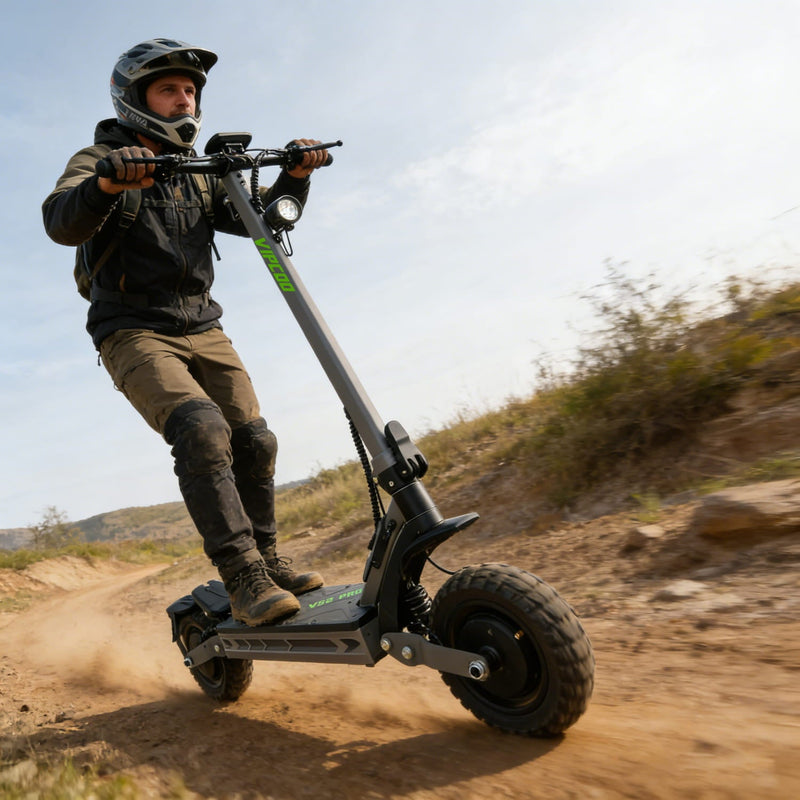 Rider on VIPCOO VS2 Pro off-road