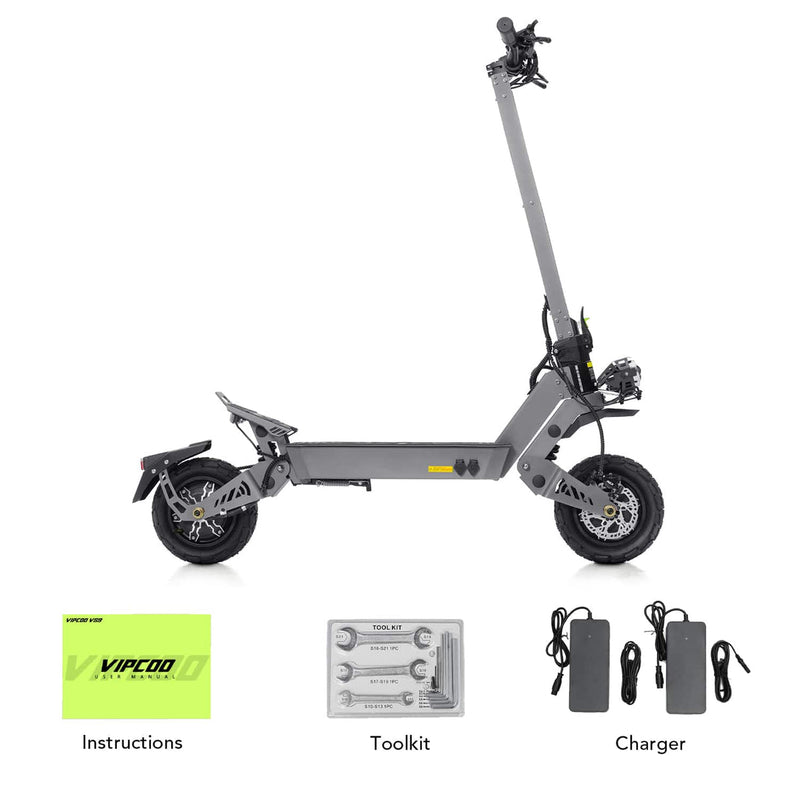 VIPCOO VS9 (2025) | Electric Scooter | 3600W Dual Motor • 60V 26Ah • 40 MPH • 11” Pneumatic Tyres | Sold by Rydiqo®