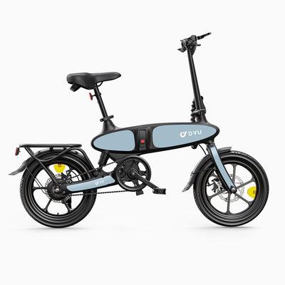 DYU C2 16" Folding Electric Bike | 250W | 48V 7.5Ah | 25km/h | Blue