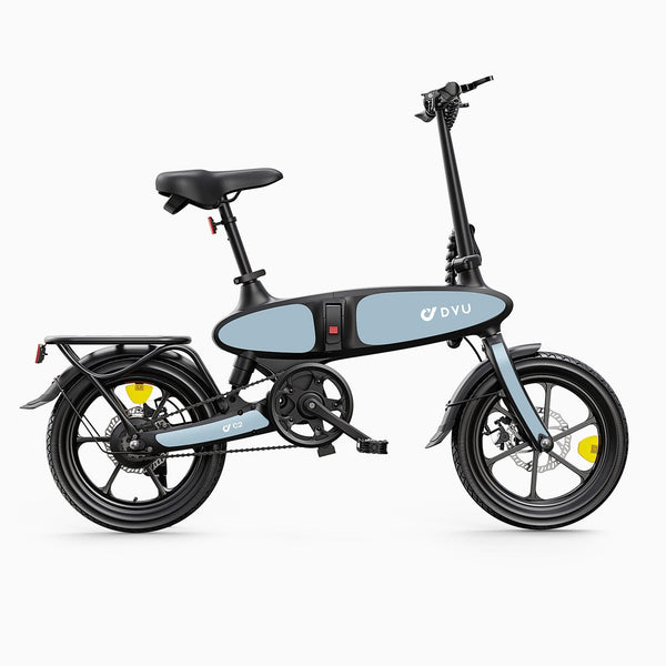 DYU C2 16" Folding Electric Bike | 250W | 48V 7.5Ah | 25km/h | Blue