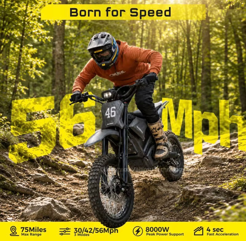 Valtinsu em5 ultra 72v8000w top speed 90Km/h off road motorbike Pit bike electric motorcycle