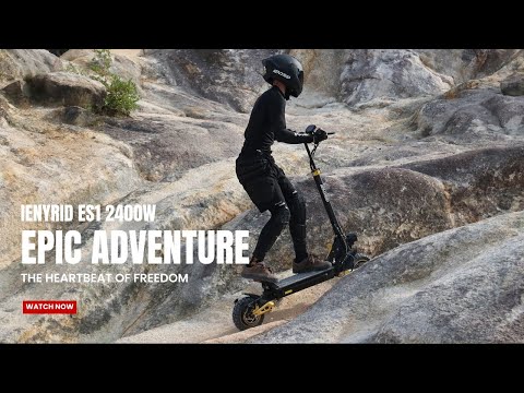 iENYRID ES1 | Electric Scooter | 2400W Dual Motor • 48V 20.8Ah • 40 MPH • 10” Tyres | Sold by Rydiqo®