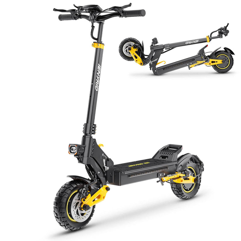 iENYRID ES1 | Electric Scooter | 2400W Dual Motor • 48V 20.8Ah • 40 MPH • 10” Tyres | Sold by Rydiqo®
