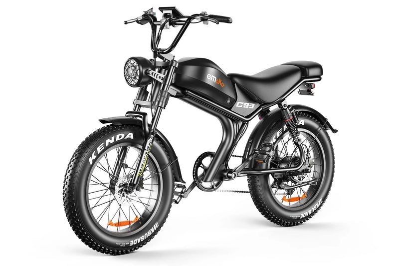 Emoko C93 fat tyre electric bike rear