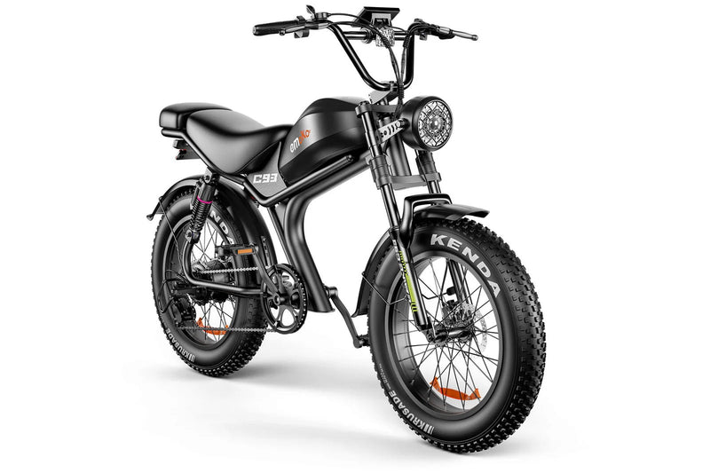 Emoko C93 fat tyre electric bike side