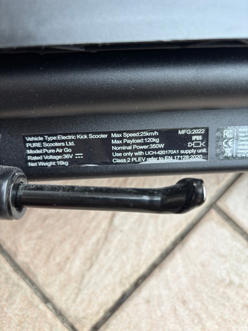 E-scooter Pure Air Go 350W - 2022