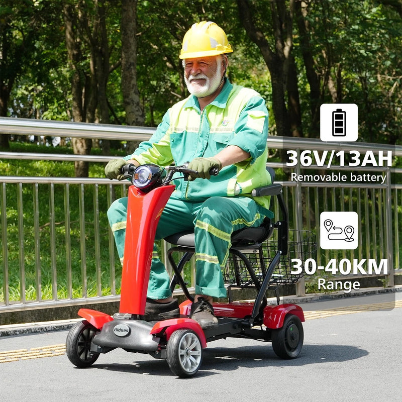 Hidoes P1 | Mobility Scooter | 500W Dual Motor • 36V 13Ah • 11 MPH • 10” Tyres | Sold by Rydiqo®