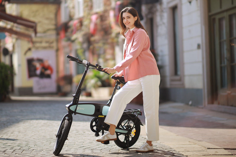 DYU C2 16" Folding Electric Bike | 250W | 48V 7.5Ah | 25km/h | Blue
