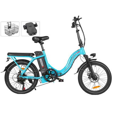 SAMEBIKE CY20 | Electric Bike (E-Bike) | 350W • 36V 12Ah Battery • 16 MPH • 20×2.35 Tyres | Sold by Rydiqo®