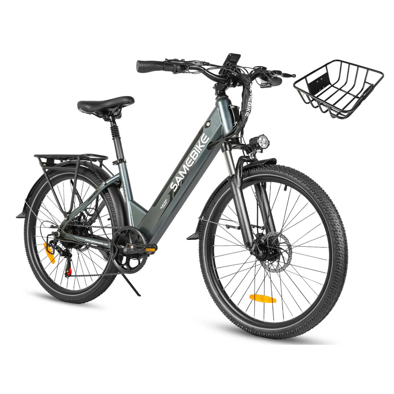 SAMEBIKE RS-A01 Men 1.0 | Electric Bike (E-Bike) | 500W • 36V 15Ah Battery • 22 MPH • 27.5×2.125 Tyres | Sold by Rydiqo®