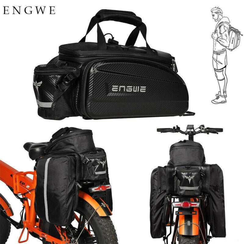 Rydiqo® × ENGWE | 35L Storage Bundle | ENGWE 35L Rear Rack Waterproof Bag • Heavy-Duty Lock • Secure Phone Mount