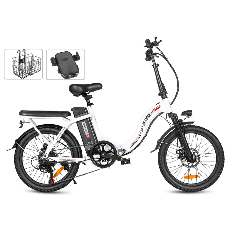 SAMEBIKE CY20 | Electric Bike (E-Bike) | 350W • 36V 12Ah Battery • 16 MPH • 20×2.35 Tyres | Sold by Rydiqo®