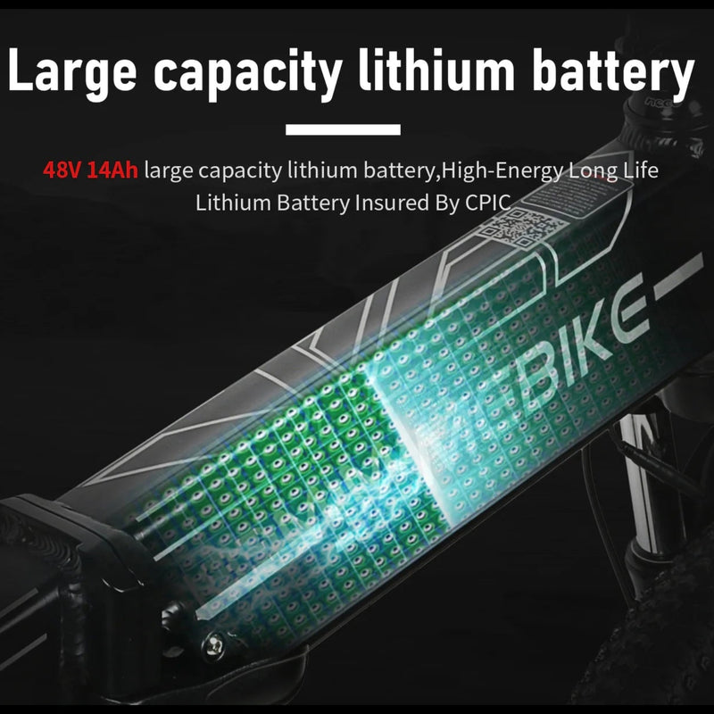 SAMEBIKE LO26-II-YD | Electric Bike (E-Bike) | 900W • 48V 14Ah Battery • 28 MPH • 26×2.235 Tyres | Sold by Rydiqo®