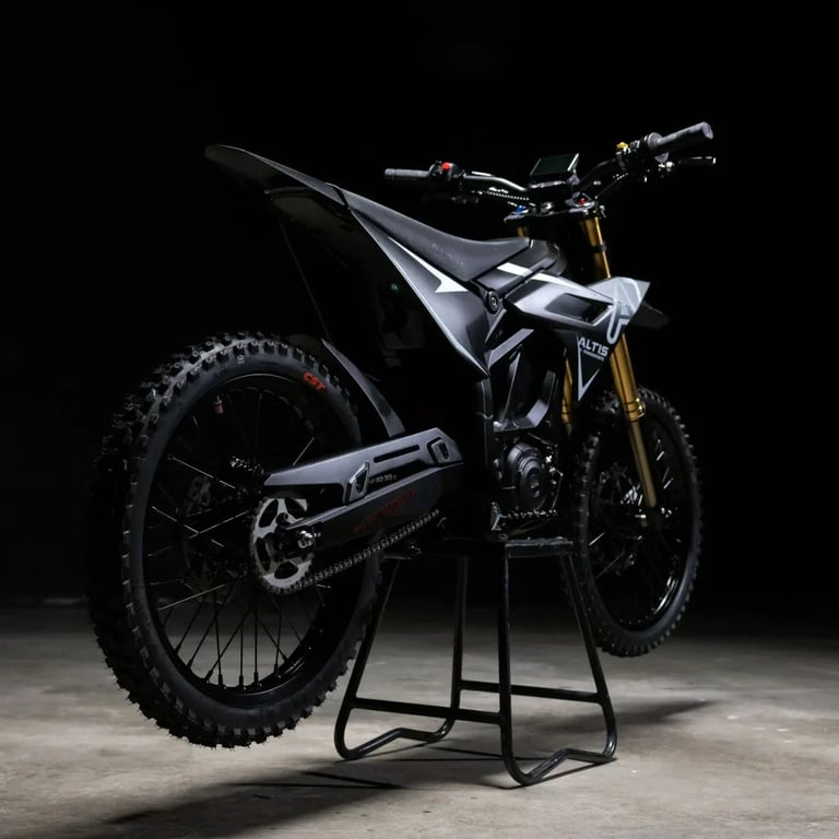 Altis Sigma | Electric Dirt Bike | 22kW • 97.2V 35Ah Samsung Battery • 75 MPH • 19”/19” Off-Road Wheels | Sold by Rydiqo®