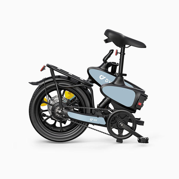 DYU C2 16" Folding Electric Bike | 250W | 48V 7.5Ah | 25km/h | Blue