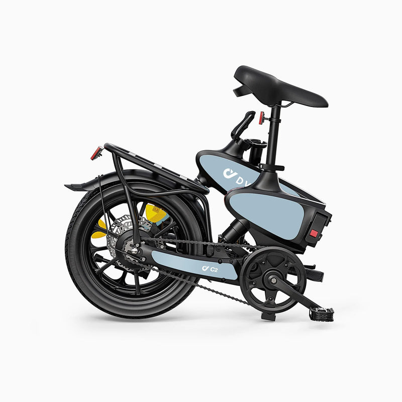 DYU C2 16" Folding Electric Bike | 250W | 48V 7.5Ah | 25km/h | Blue