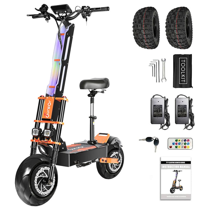 Toursor X8 Pro | Electric Scooter (E-Scooter) | 8000W • 60V 38.8Ah • 65 MPH • 11” Road Tyres | Sold by Rydiqo®