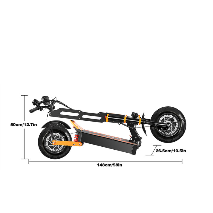 Toursor X8 Pro | Electric Scooter (E-Scooter) | 8000W • 60V 38.8Ah • 65 MPH • 11” Road Tyres | Sold by Rydiqo®