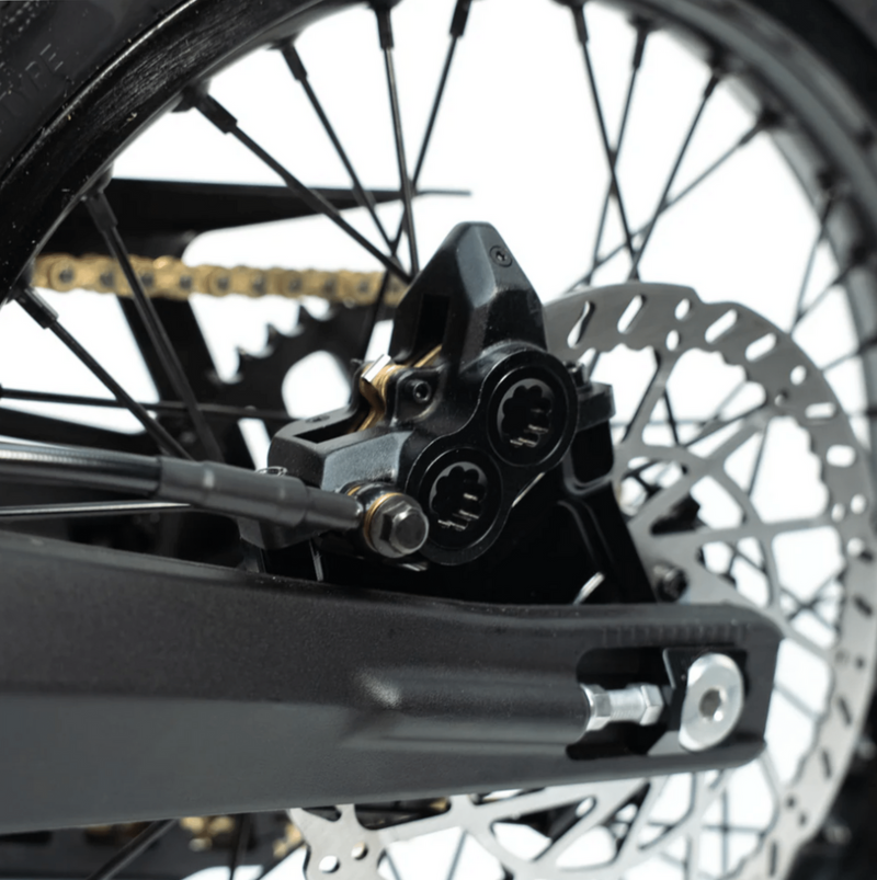 Arctic Leopard XE Pro S | Electric Dirt Bike | 20kW • 72V 55Ah Battery • 62 MPH • 19”/16” Off-Road Wheels | Sold by Rydiqo®